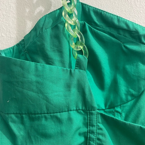 ZARA Green Summer Mini Dress | Size M | NWT💲30 - Picture 4 of 9